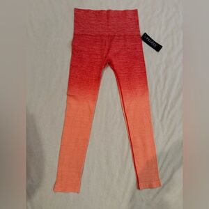 Coral Hi Waist Leggings, Women’s Medium, NWT!